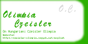 olimpia czeisler business card
